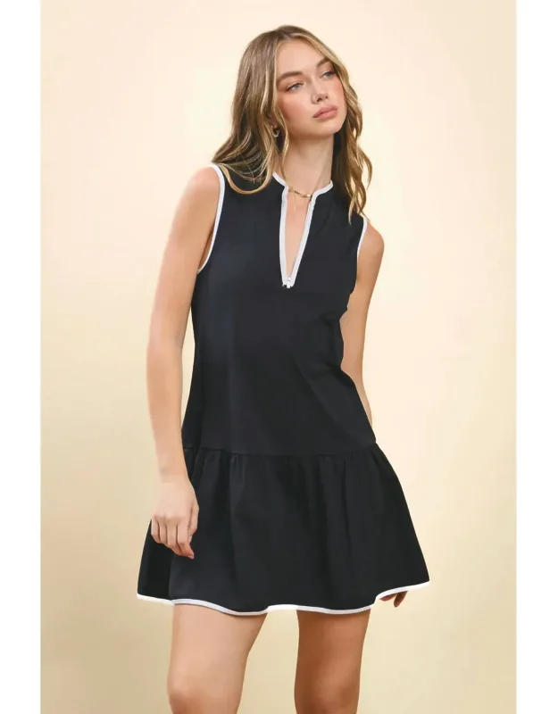 Athletic Front Quarter Zip Dress