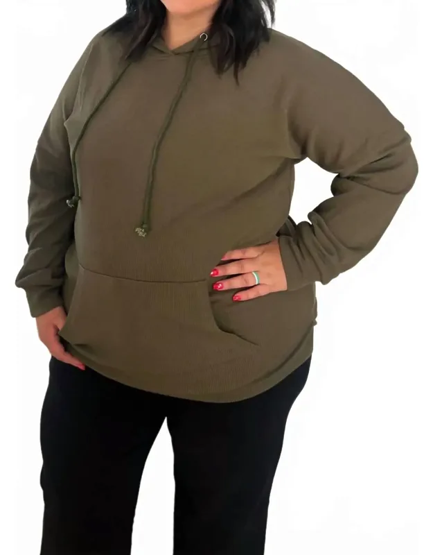 Ribbed Hoodie