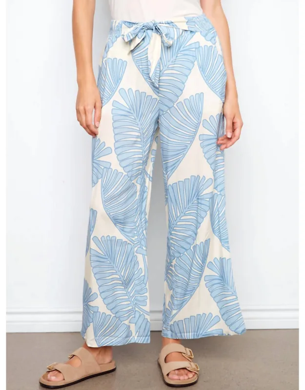 Printed Wide Leg Pants