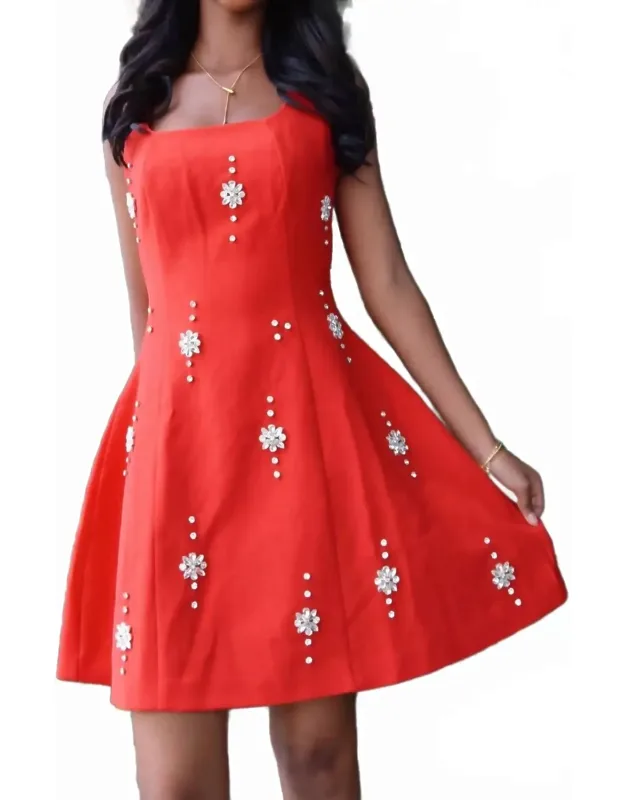 Cristal Open Back Mini Dress