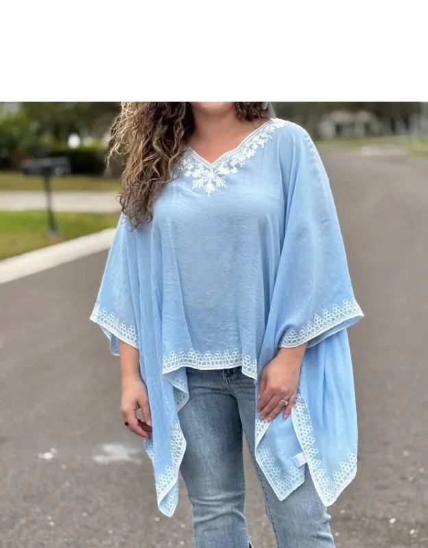 Amaryllis Poncho Top