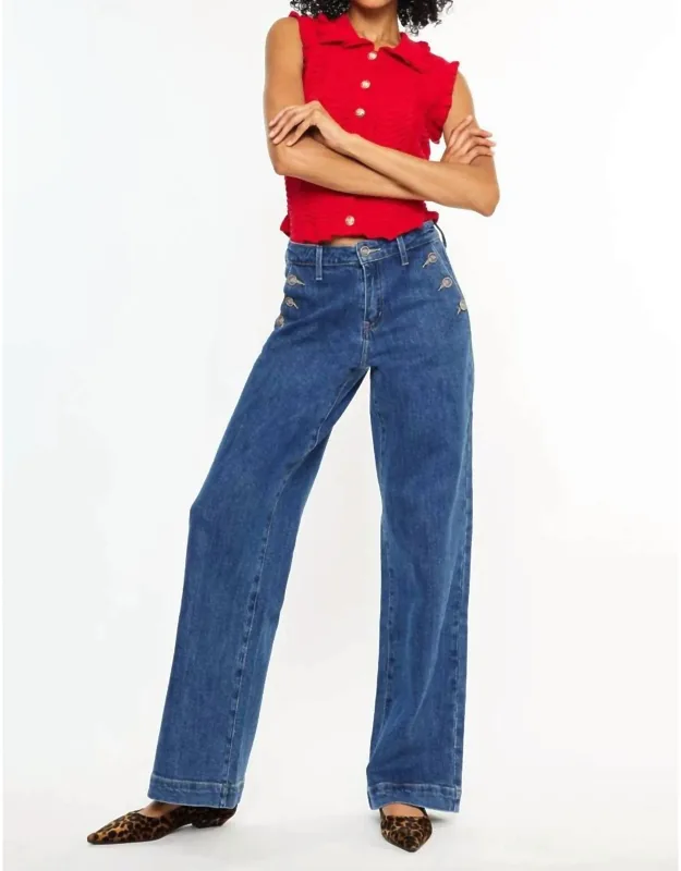 High Rise Wide Leg Drape Trousers