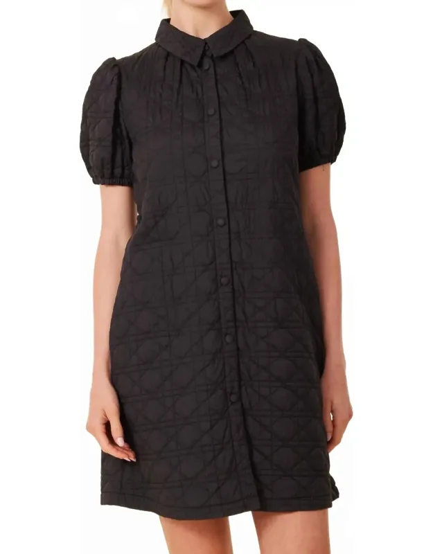 Nylon Quilted Dress