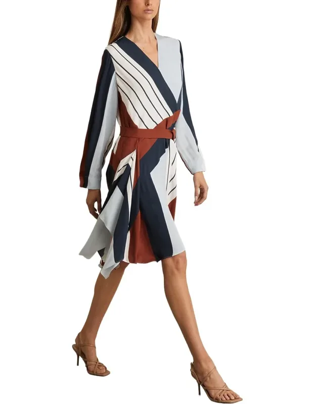Eloise Stripe Printed Short Dress