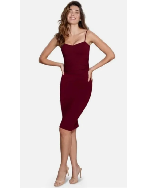 Tie Back Sleeveless Sheath Dress