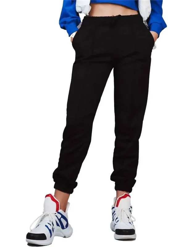 High-rise Cotton Jogger Pants