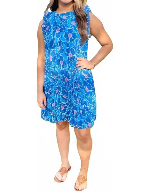 Pleated Mini Dress