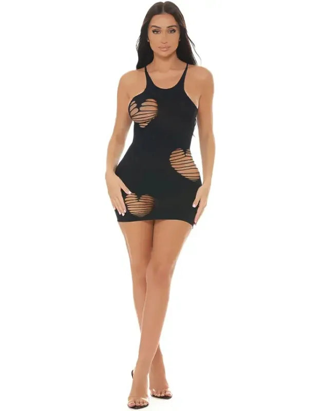 Heart Rate Bodystocking Dress