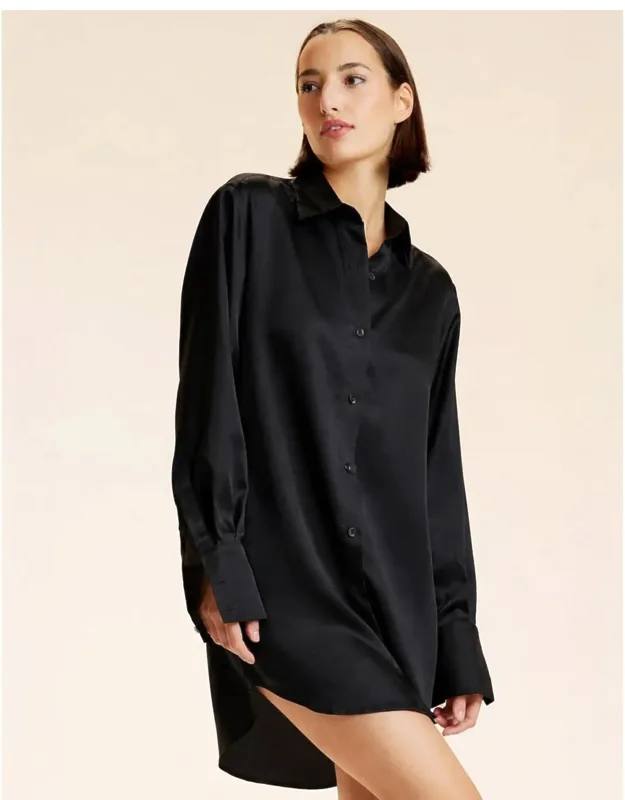 Silk Shirt Dress