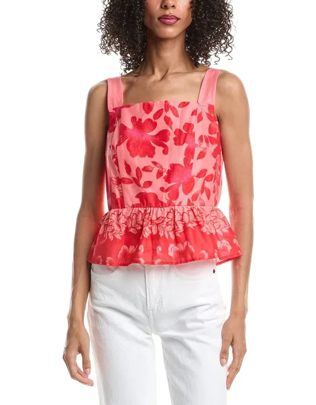 Peplum Sleeveless Top