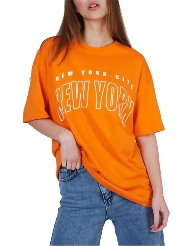 New York City Logo Relaxed Fit T-shirt