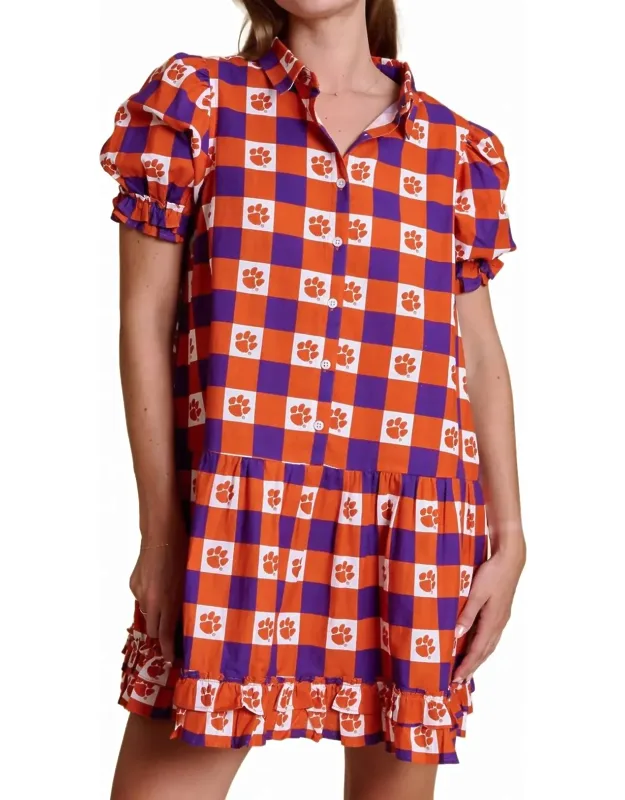 Gingham Ruffle Dress