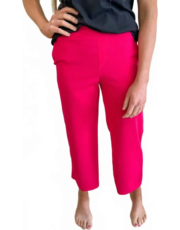 Wide Leg Stretchy Crop Pants
