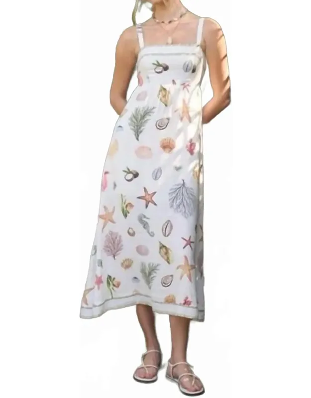 Nautical Escape Midi Dress