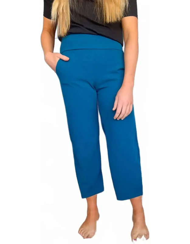 Wide Leg Stretchy Crop Pants
