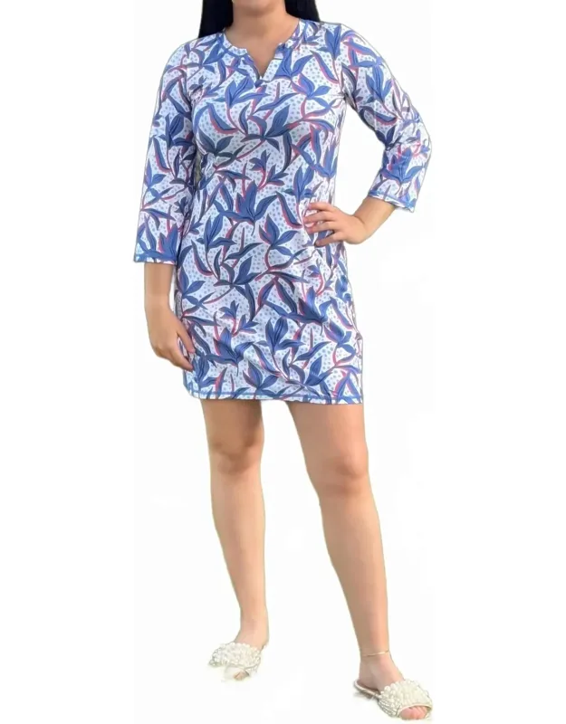 Notch Neck Mini Dress