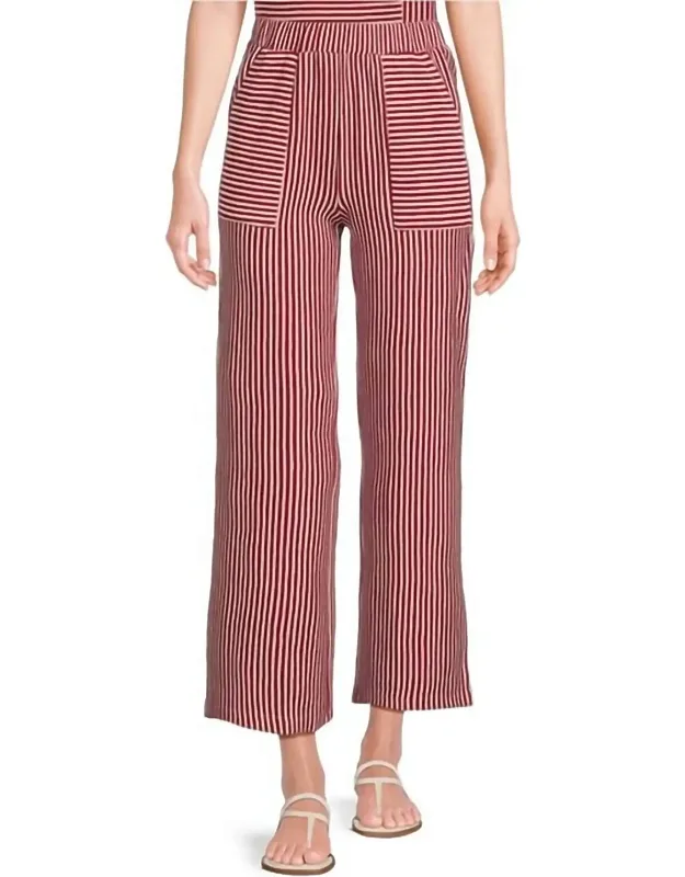 Striped Straight Leg Pants