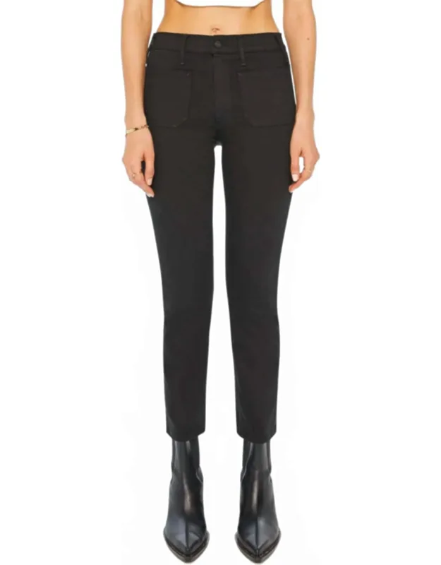 Patch Pocket Insider Ankle Jeans