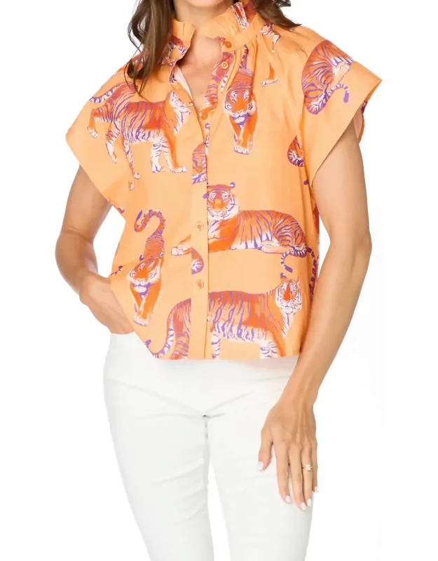 Clemson Tigers Poplin Blouse