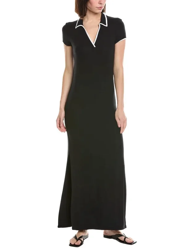 Ribbed Maxi Sheath Dress