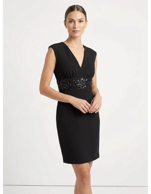 Mosaic Insert Mini Dress