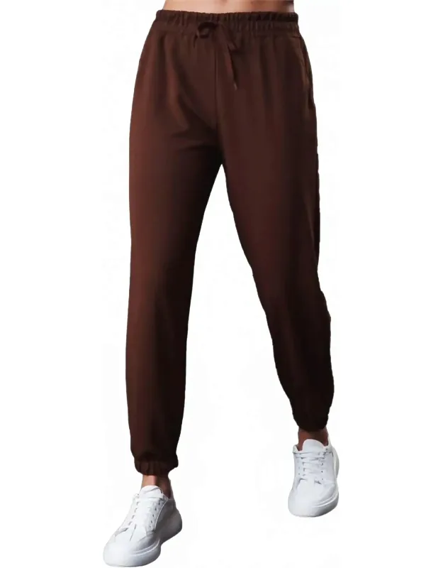 High-rise Cotton Jogger Pants