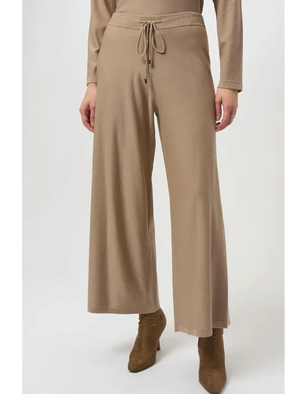Sequined Wide Leg Culotte Pants