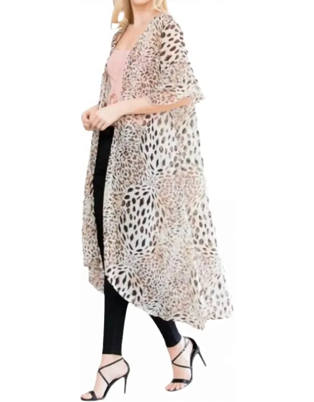 Leopard Long Cardigan