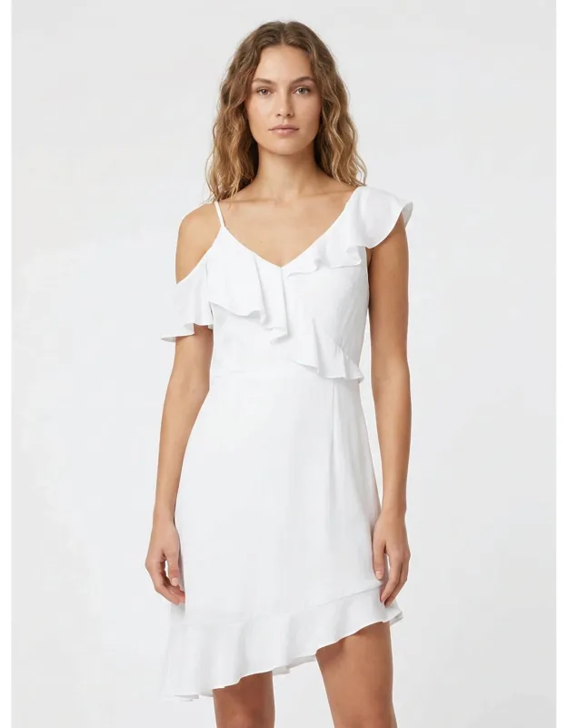 Asymmetrical Ruffle Dress