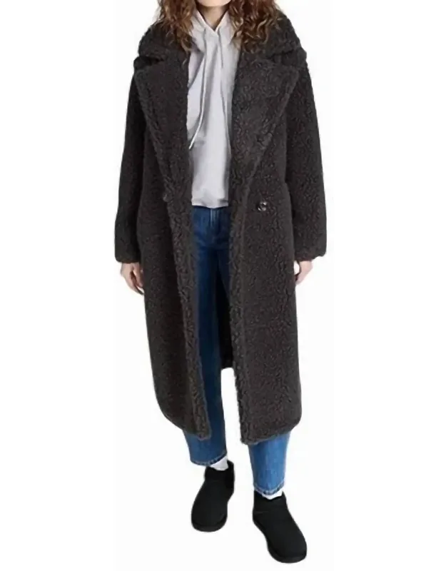 Gertrude Long Teddy Coat