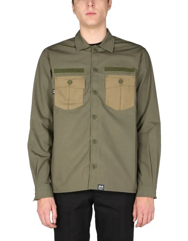 Arkair "utility" Shirt Pointed Collar Front Button Closure