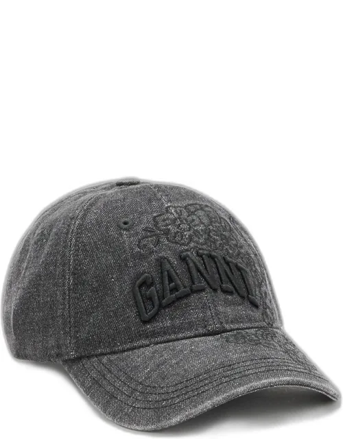 Embroidered Denim Cap