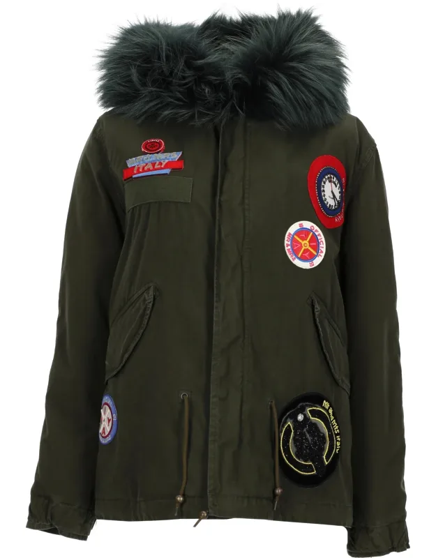 Parka With Logo And Hood