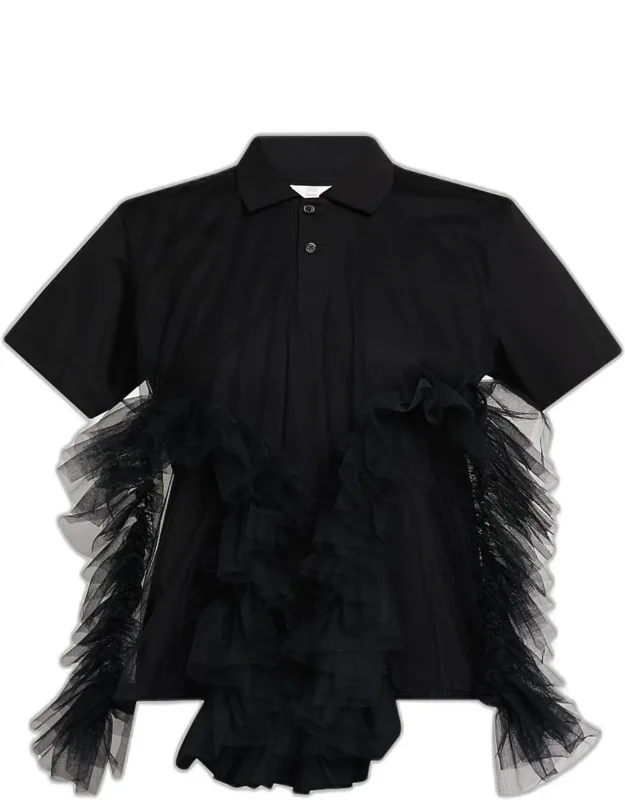 Tulle Polo Shirt