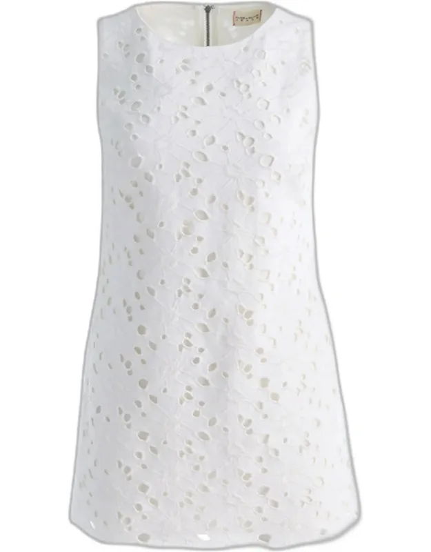 Eyelet Shift Dress