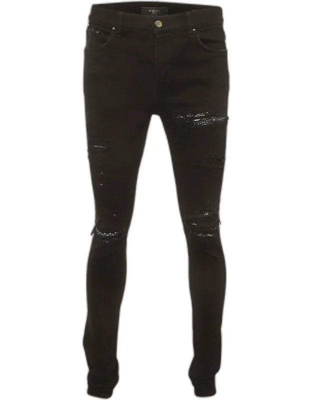 Distressed Denim Slim Fit Jeans
