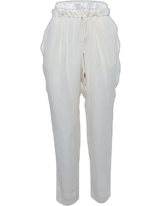 Chiffon Cropped Pants