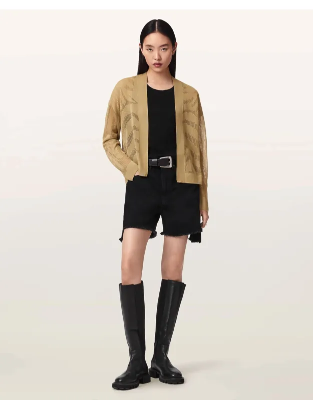 Misha Long Sleeved Cropped Cardigan