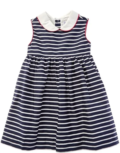 Striped Peter Pan Collar Dress