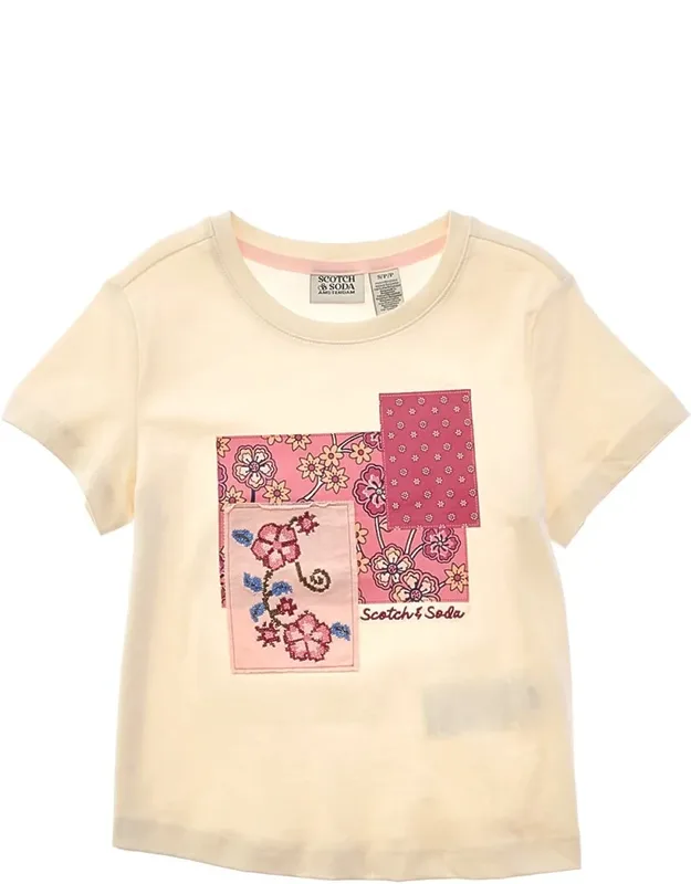 Graphic T-shirt With Crewneck And Embroidered Graphics