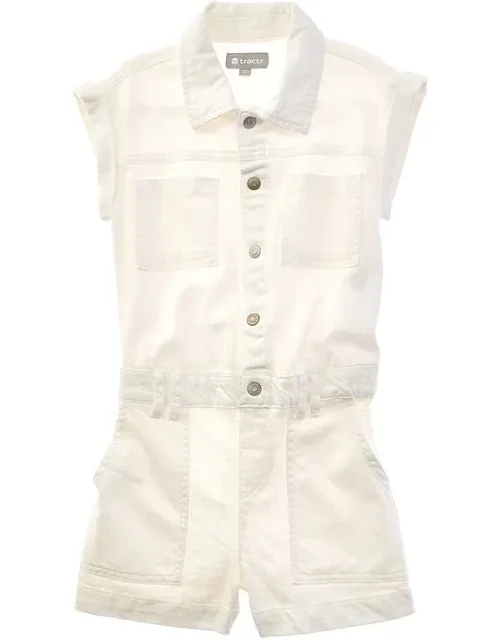 Cargo Romper With Patch Pocket