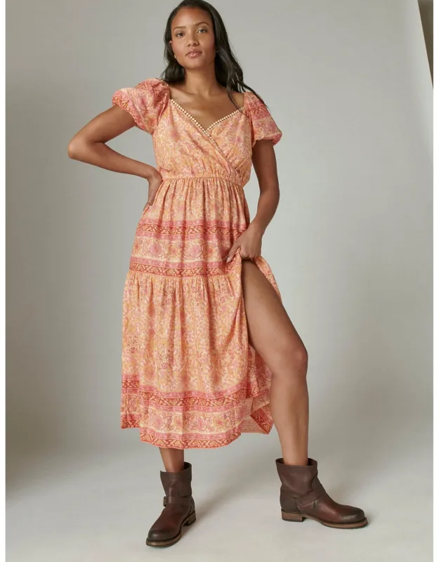 Printed Midi Dress