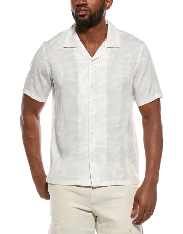 Abstract Button Front Shirt