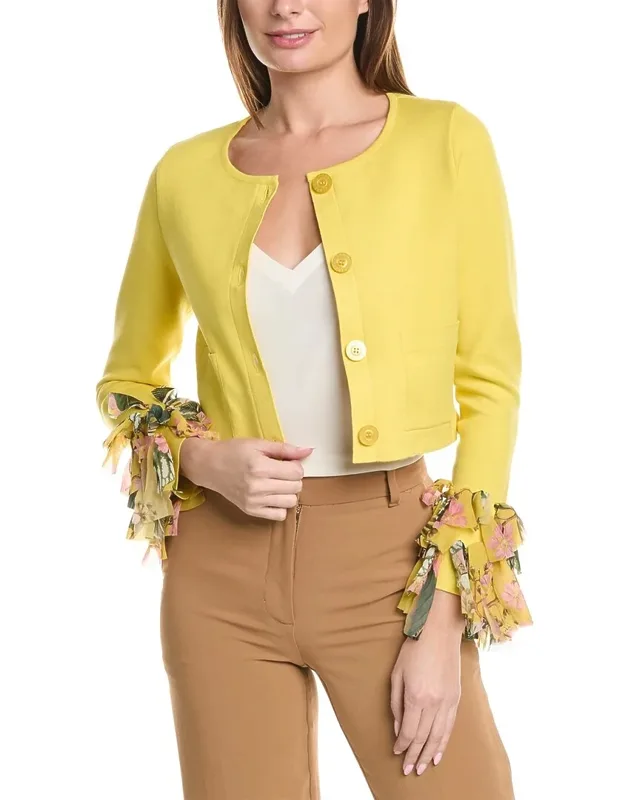 Chiffon Bow Cardigan