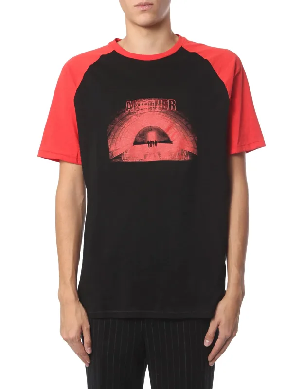 Round Neck T-shirt Raglan Fit 100% Cotton