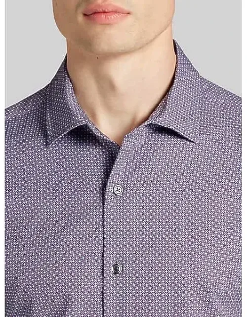 Slim Fit 4-way Stretch Button Up Shirt