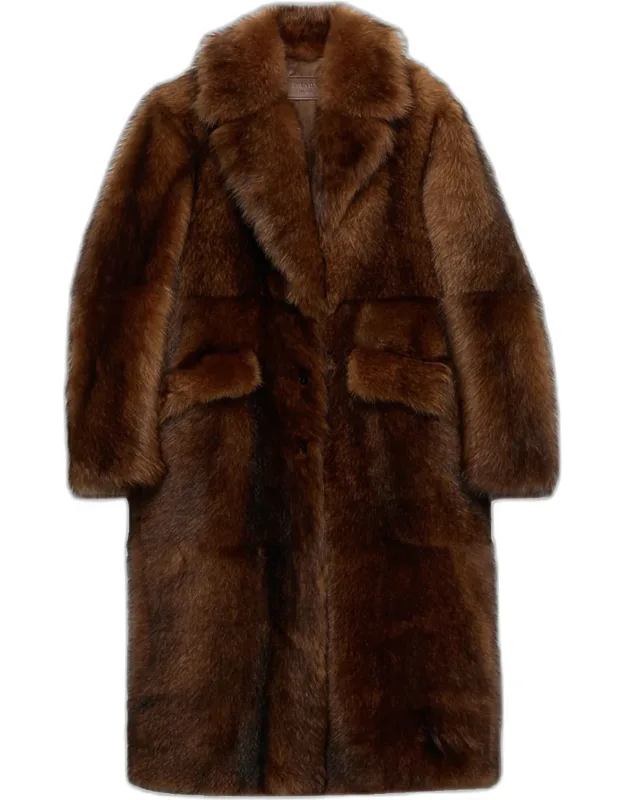 Lamb Shearling Long Coat