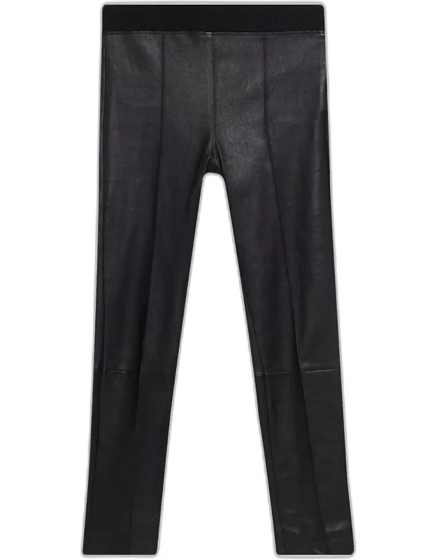 Leather Ankle Pants