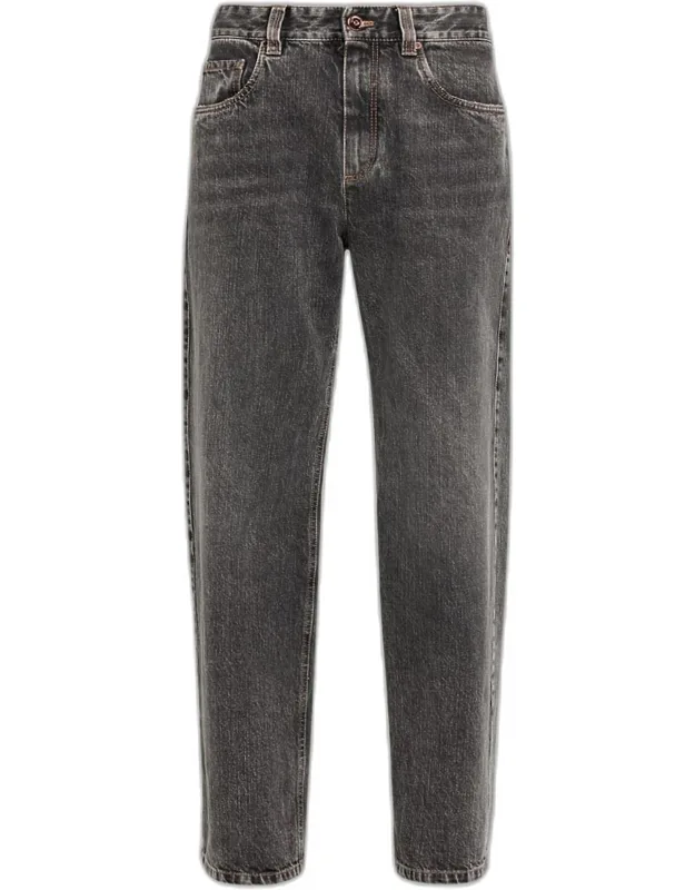 Mid-rise Straight-leg Jeans