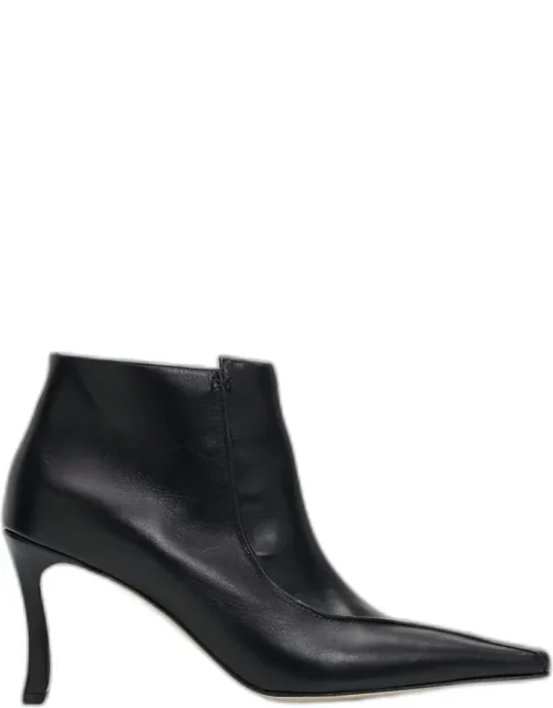 90mm Milleta Leather Ankle Boots
